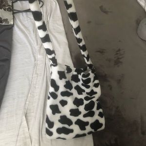Cow print bag